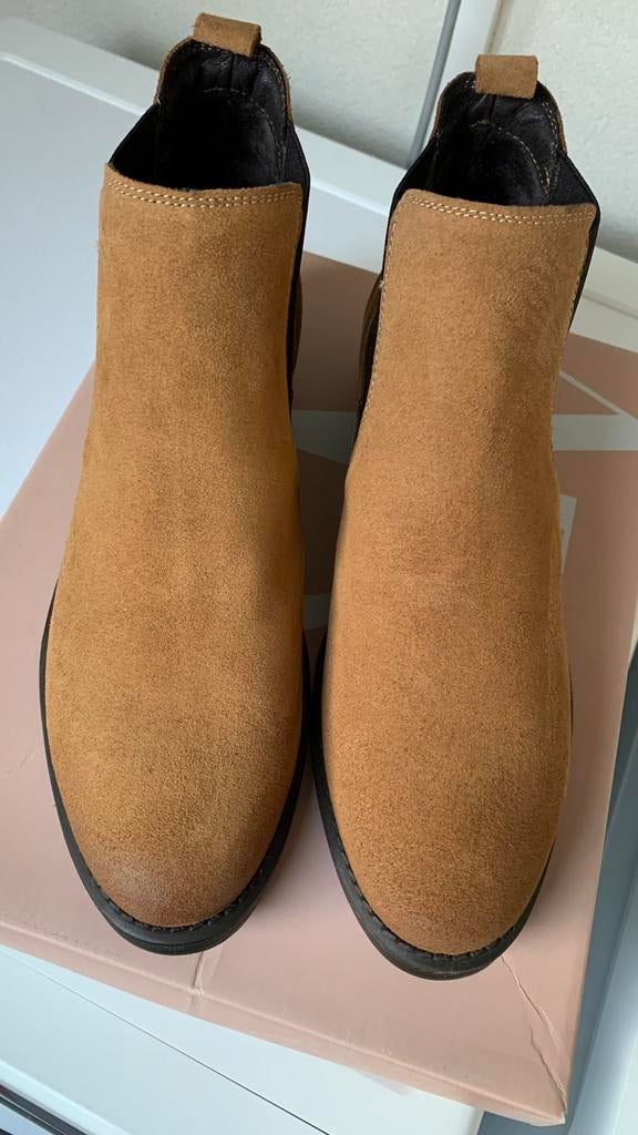 Okergele enkel laarsjes maat 39, Geel, Lage of Enkellaarzen, Nieuw, Ophalen of Verzenden