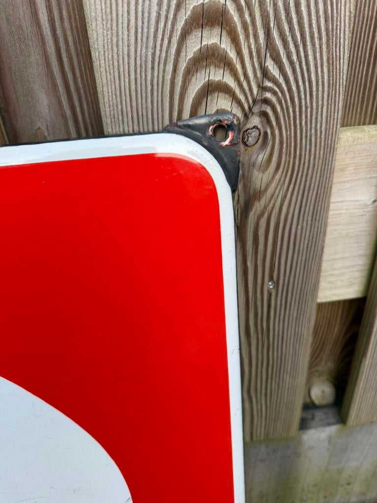 Flexa emaille reclamebord, Verzamelen, Reclamebord, Gebruikt, I, Ophalen of Verzenden