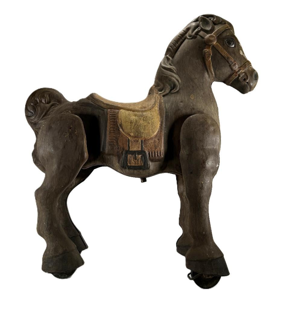 714. Metalen speelgoedpaard, MOBO Toys - Bronco, Engeland, Ophalen of Verzenden