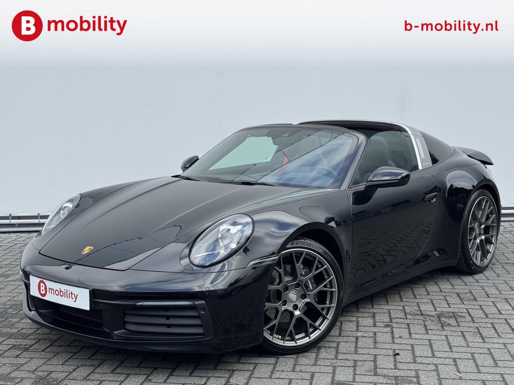 Porsche 911 3.0 4 Targa 16.000KM Leer Achteruitrijcamera App, Auto's, Automaat, Lichtsensor, Gebruikt, Cabriolet