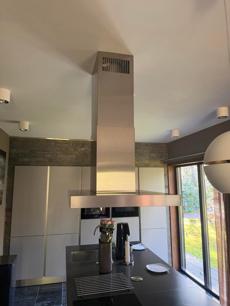 Siemens Eilandschouwkap - RVS Afzuigkap, Ophalen, Gebruikt, 400 tot 600 m³ per uur, Eilandschouwkap