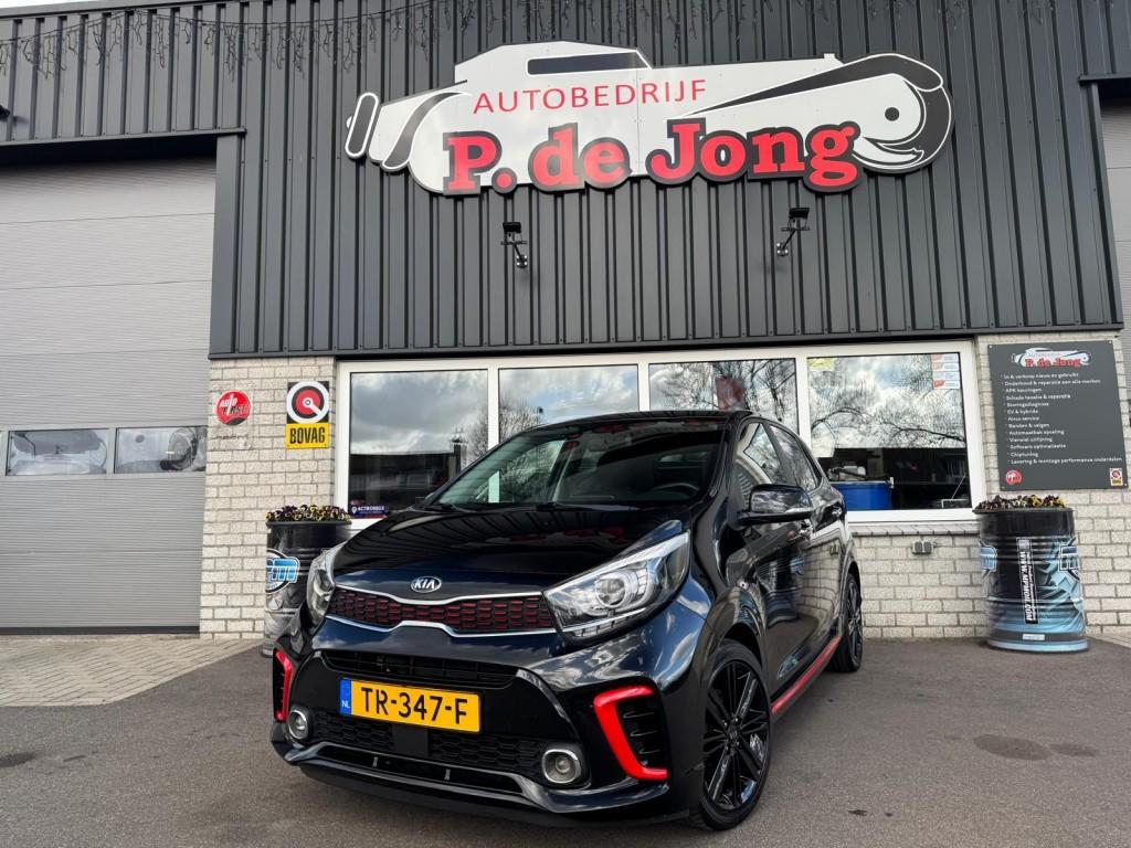 Kia PICANTO 1.0 T-GDI GT-LINE Origineel NL Stoel en Stuurver, 101 pk, Gebruikt, 920 kg, Zwart