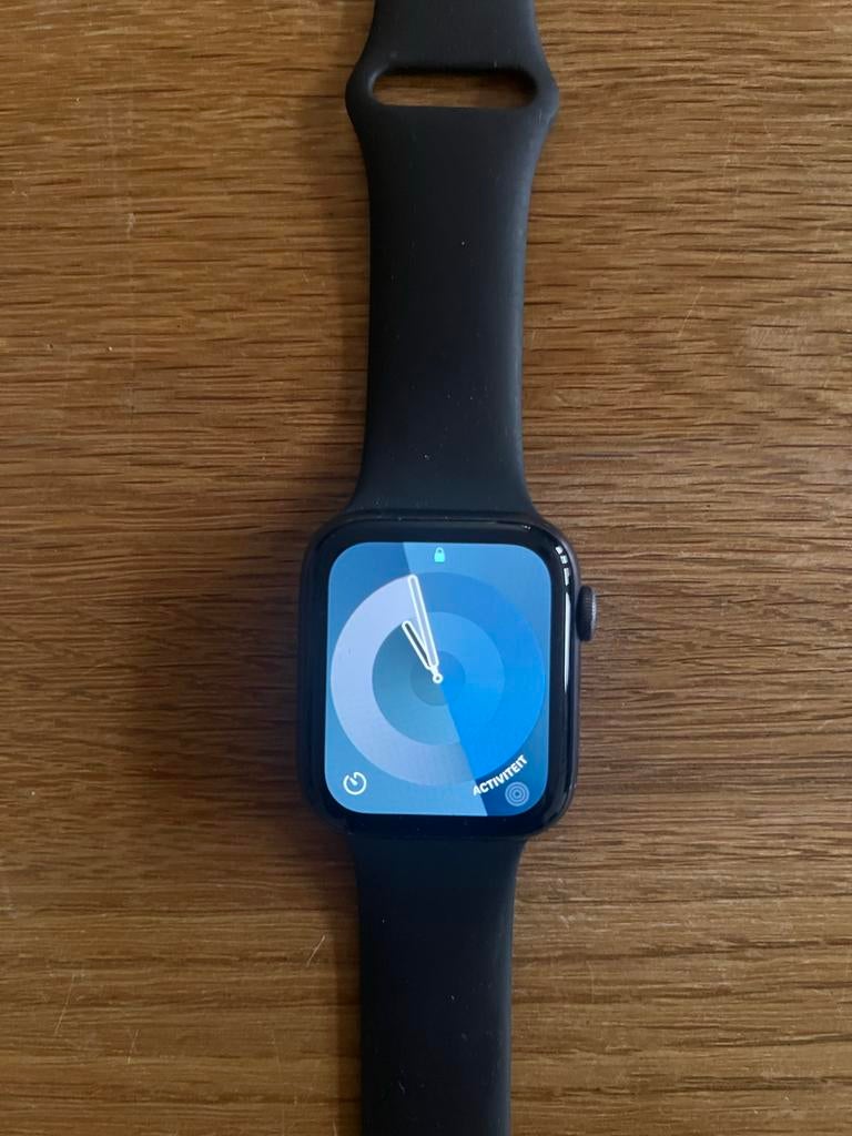 Apple Watch Series 6 44mm met oplader, Ophalen of Verzenden, Gebruikt, Zwart, IOS