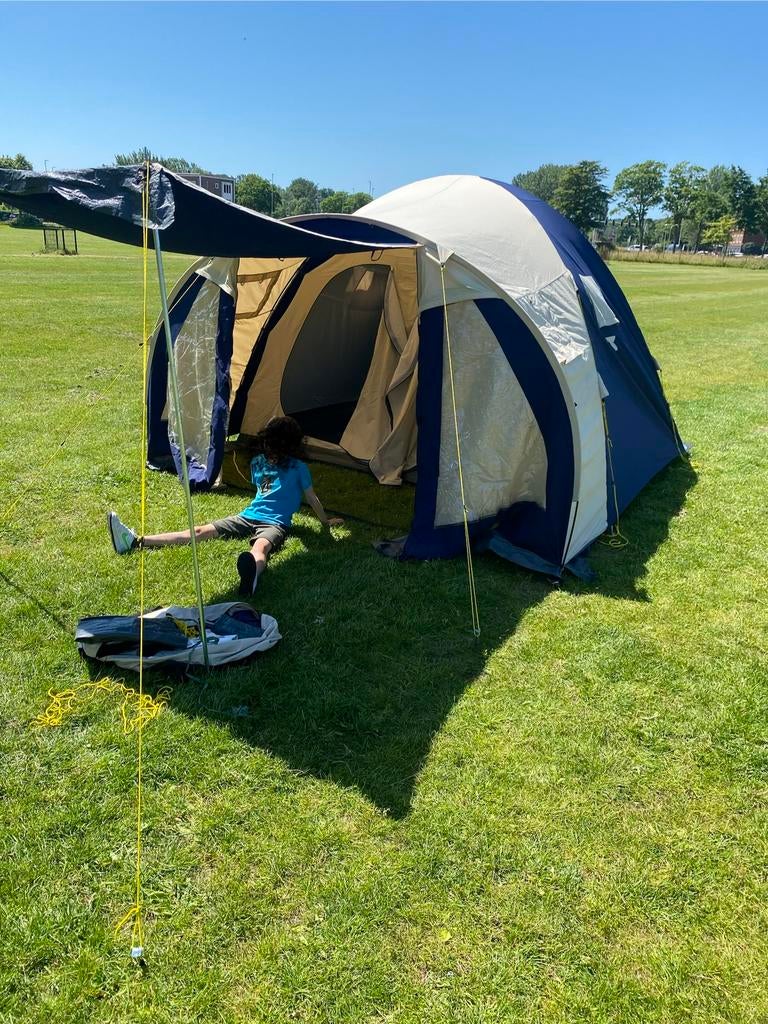 4 persoons katoenen koepeltent van High Peak, Ophalen, Gebruikt, Tot en met 4