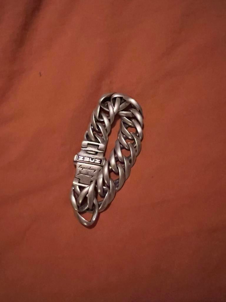 Zeuz zilveren armband, Gebruikt, Ophalen of Verzenden, 17 tot 18, Dame