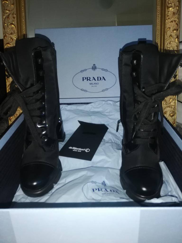 Prada maat 37 nieuw, Hoge laarzen, Prada, Zwart, Nieuw