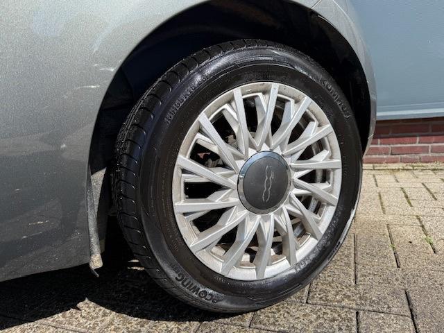 Fiat 500 C 0.9 TwinAir Turbo Lounge Cabrio *climate *lichtm., Auto's, Gebruikt, Zwart, Cabriolet, Leder en Stof