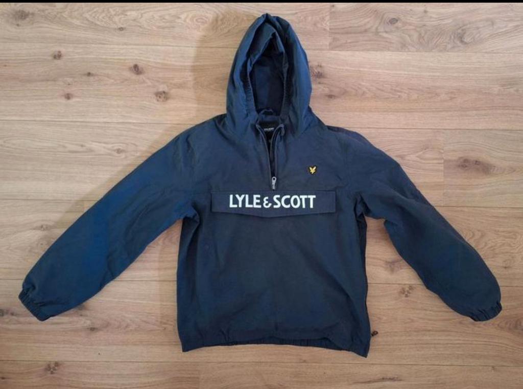 Lyle & Scott zomer Jas - Donkerblauw met capuchon maat 152, Verzenden, Zo goed als nieuw, Jongen, Jas