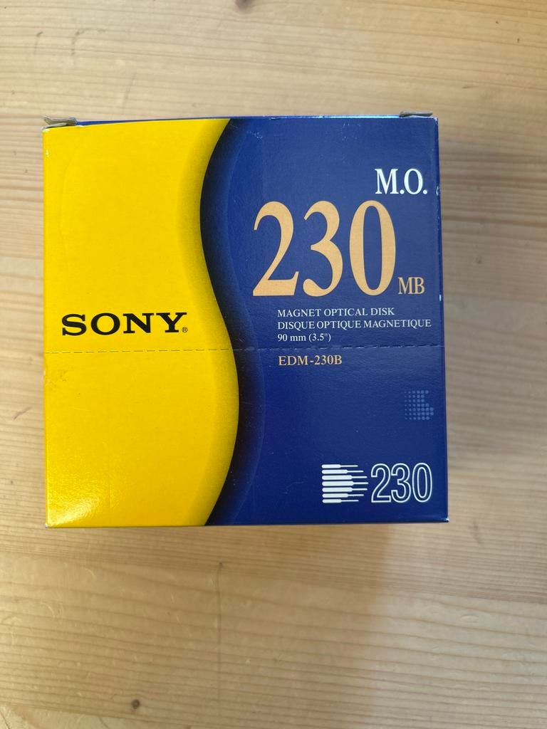 Sony Magneto Optische Disk 230MB (5 stuks), Ophalen of Verzenden, Nieuw, Extern, Overig