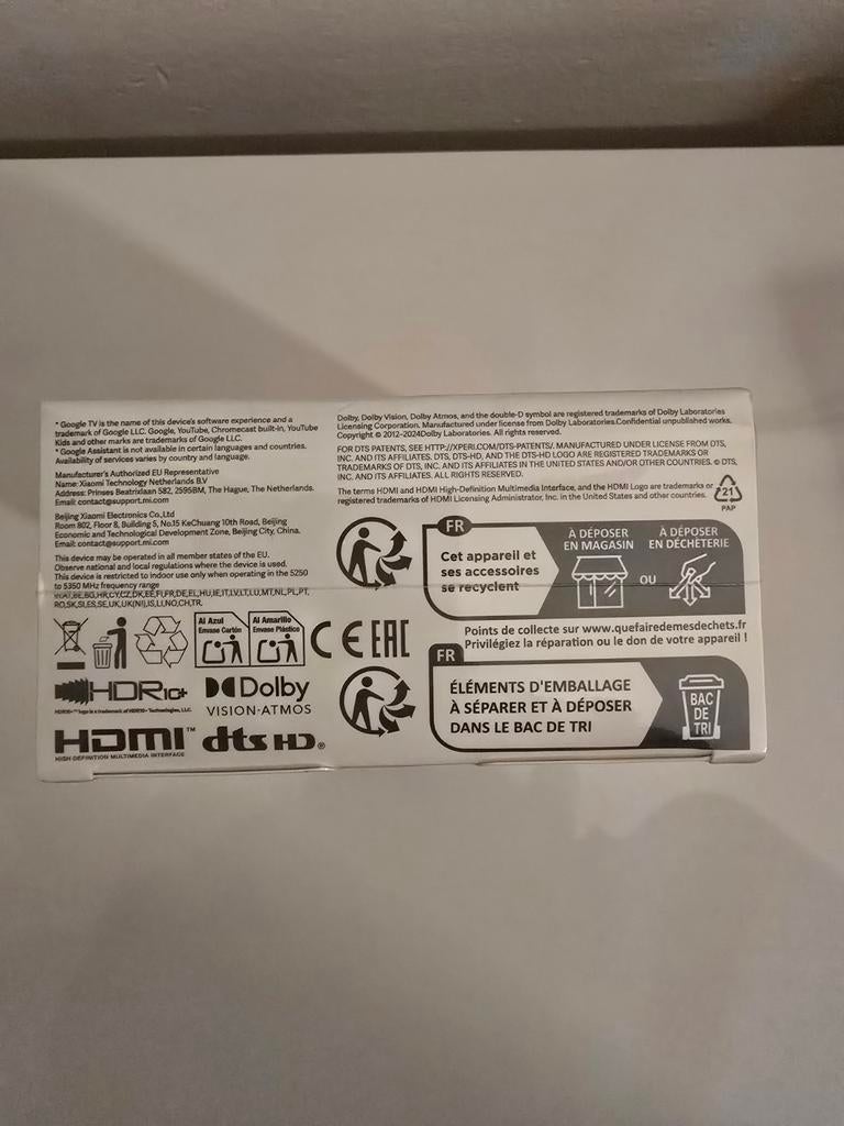 Xiaomi TV Box S (2nd Gen) 4K Ultra-HD Google TV Chromecast, Ophalen of Verzenden, Nieuw, HDMI, Zonder harde schijf