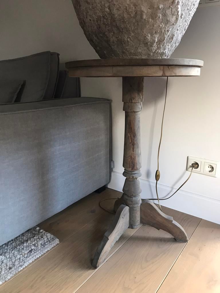 Wijntafel Aura Peeperkorn stoer - sober - landelijk, Huis en Inrichting, Ophalen, Minder dan 55 cm, Zo goed als nieuw, 60 cm of meer