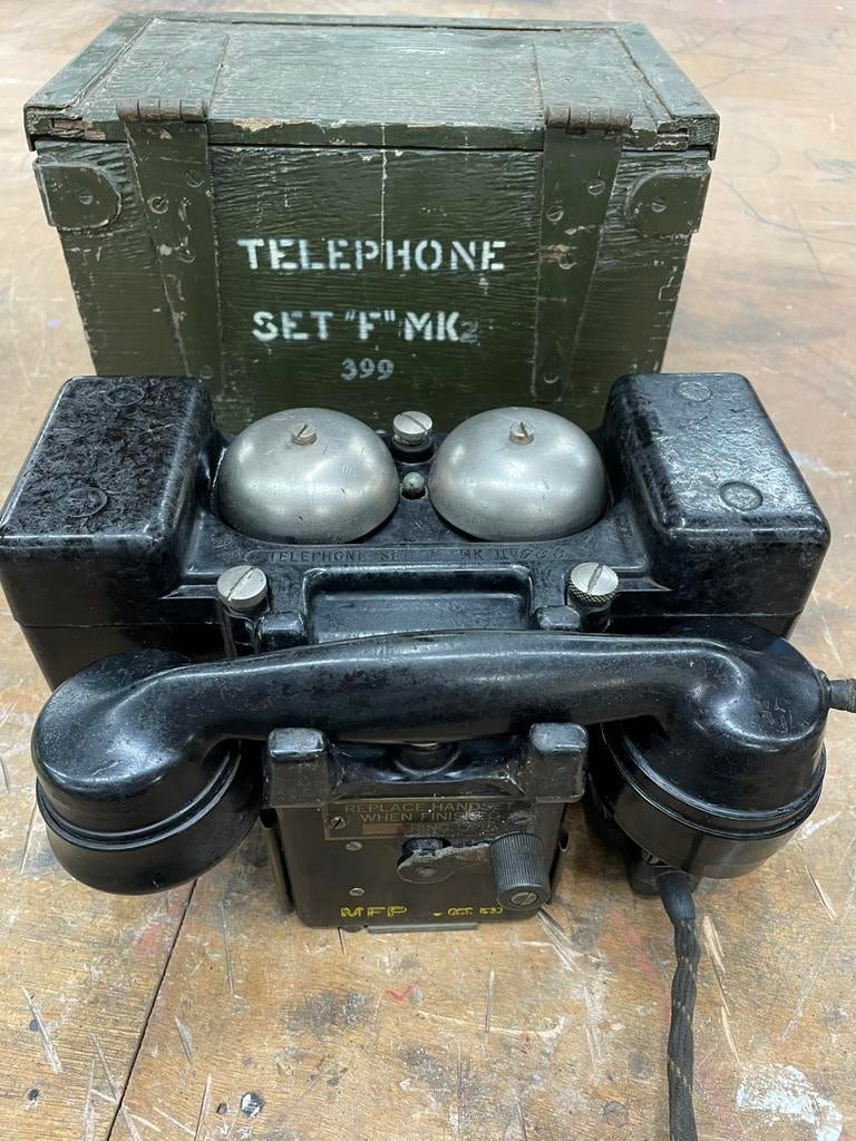 Britse Veldtelefoon type F MK11, Ophalen, Engeland