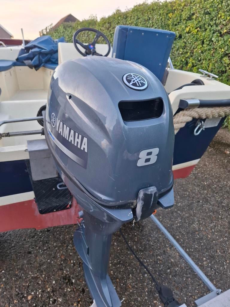 Yamaha 8 pk 4 takt buitenboordmotor langstaart, Ophalen of Verzenden, Benzine, 5 tot 10 pk