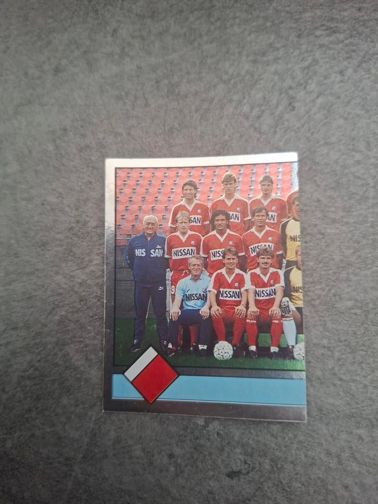 Panini sticker Voetbal 87. Deel teamfoto FC Utrecht., Verzenden, Zo goed als nieuw, Sticker