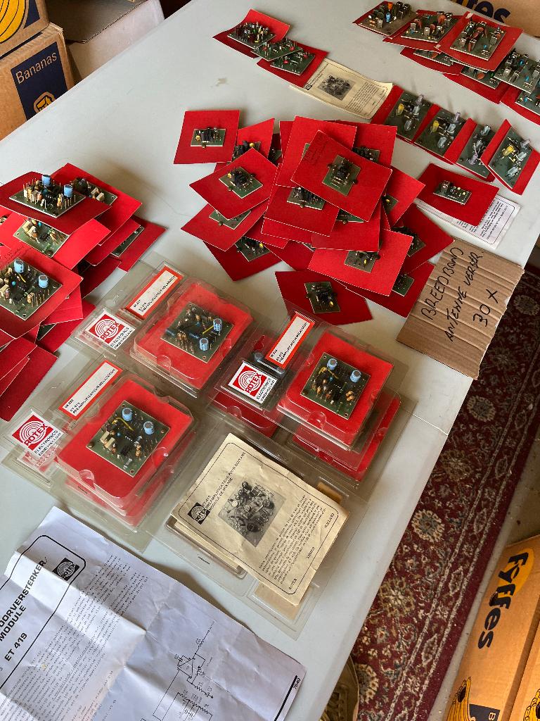 Diverse print modules  zender tot versterkers, G, G, G, Nieuw