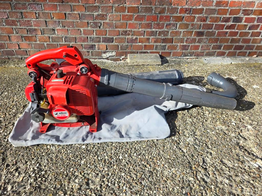 Efco SA 2700 bladblazer / bladzuiger | Handgedragen blazer, Tuin en Terras, Benzine, Gebruikt, Info@efco.nl, Met opvangzak