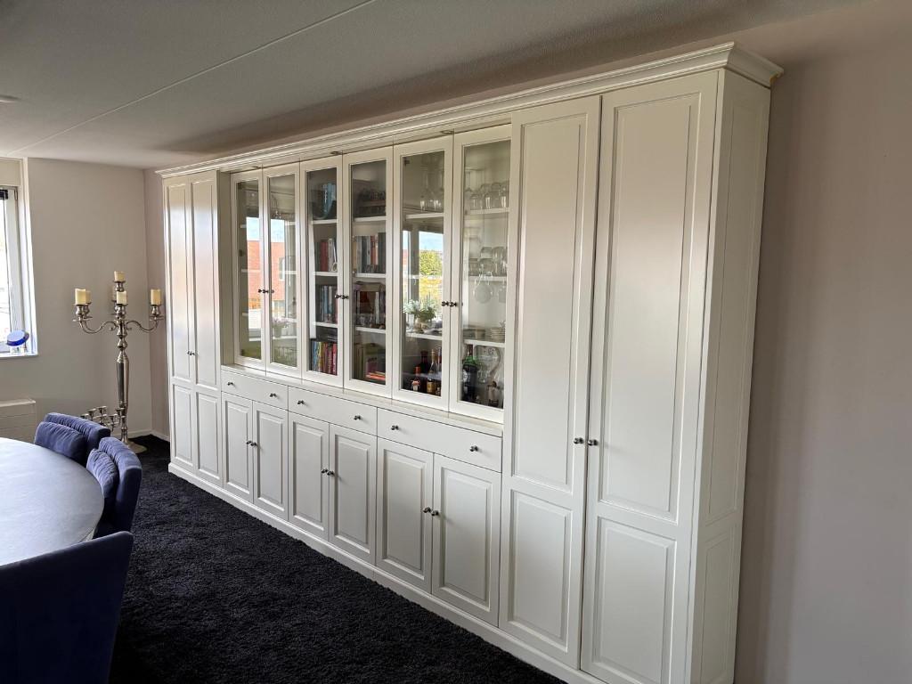 Prachtige handgemaakte buffetkast / servieskast te koop, Ophalen, Gebruikt, Met deur(en), 200 cm of meer