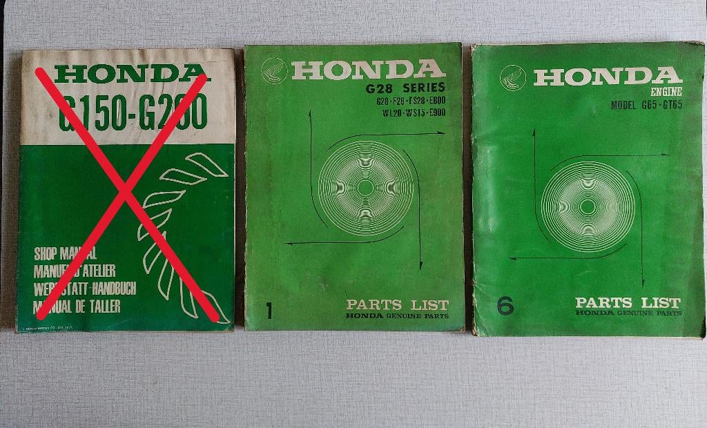 Diverse HONDA werkplaatshandboeken en onderdelenboeken, Ophalen of Verzenden, Honda