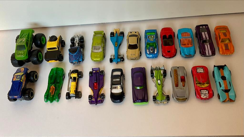 21 Hotwheels Auto's - Diverse Modellen, Ophalen of Verzenden, Gebruikt