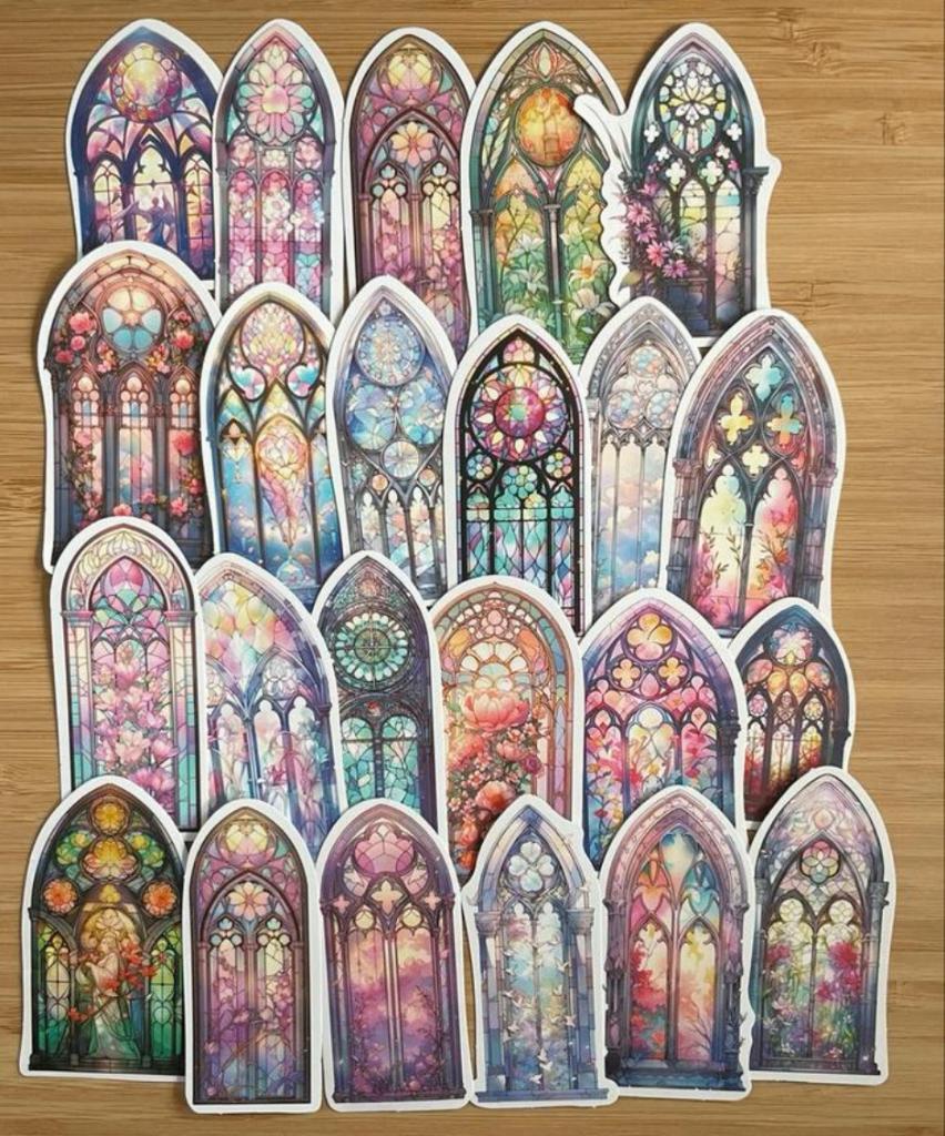 Raam, boogjes, gotisch Boogvormige stickers, Verzenden, Nieuw, Meerdere stickers