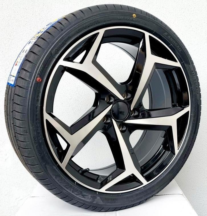 17" velgen + banden Bonneville Look 5x100 nieuw POLO IBIZA, Auto-onderdelen, Banden en Velgen, Ophalen, 215 mm, Velg(en), Nieuw