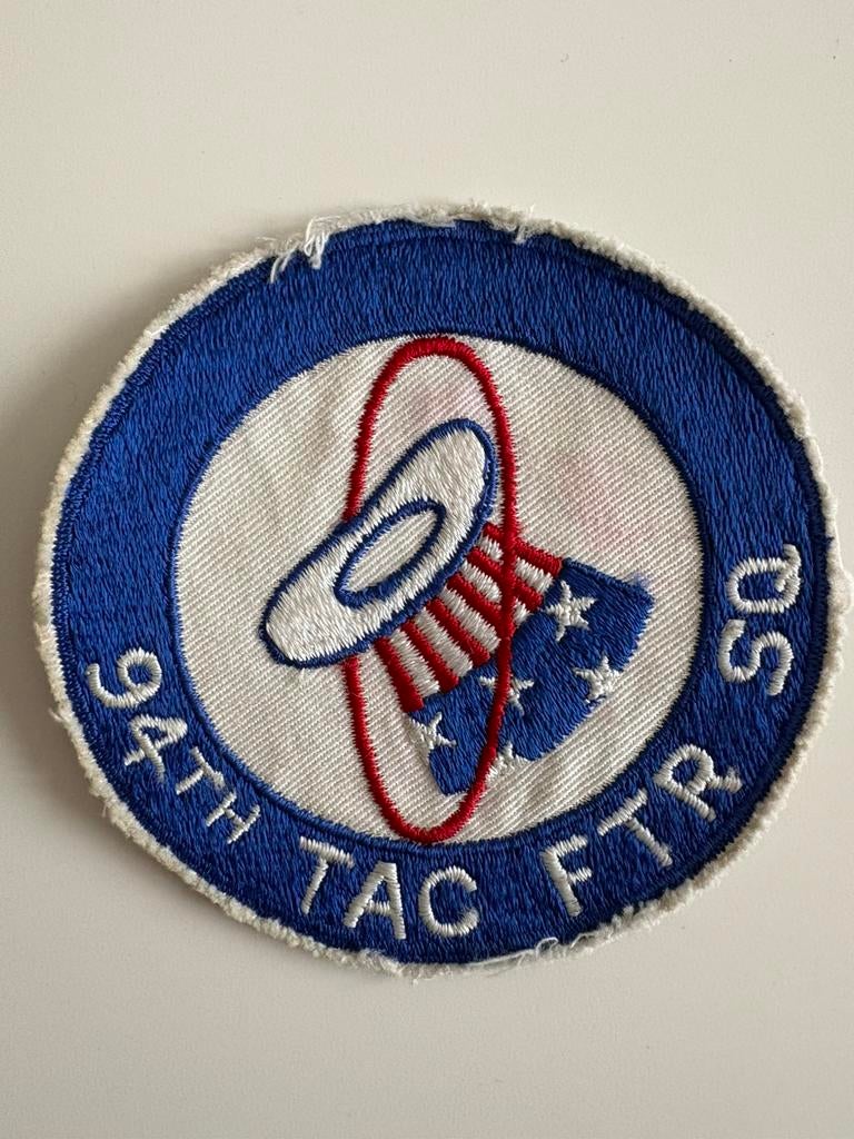 USAF 94th Tactical Fighter Squadron patch, Ophalen of Verzenden, Luchtmacht, Amerika, Embleem of Badge