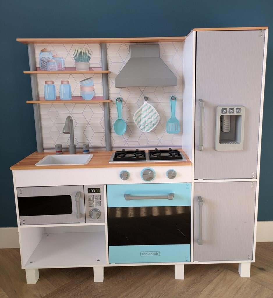 KidKraft Speelkeuken, Kinderen en Baby's, Speelgoed | Speelkeukens, Ophalen, Zo goed als nieuw, Hout, Speelkeuken