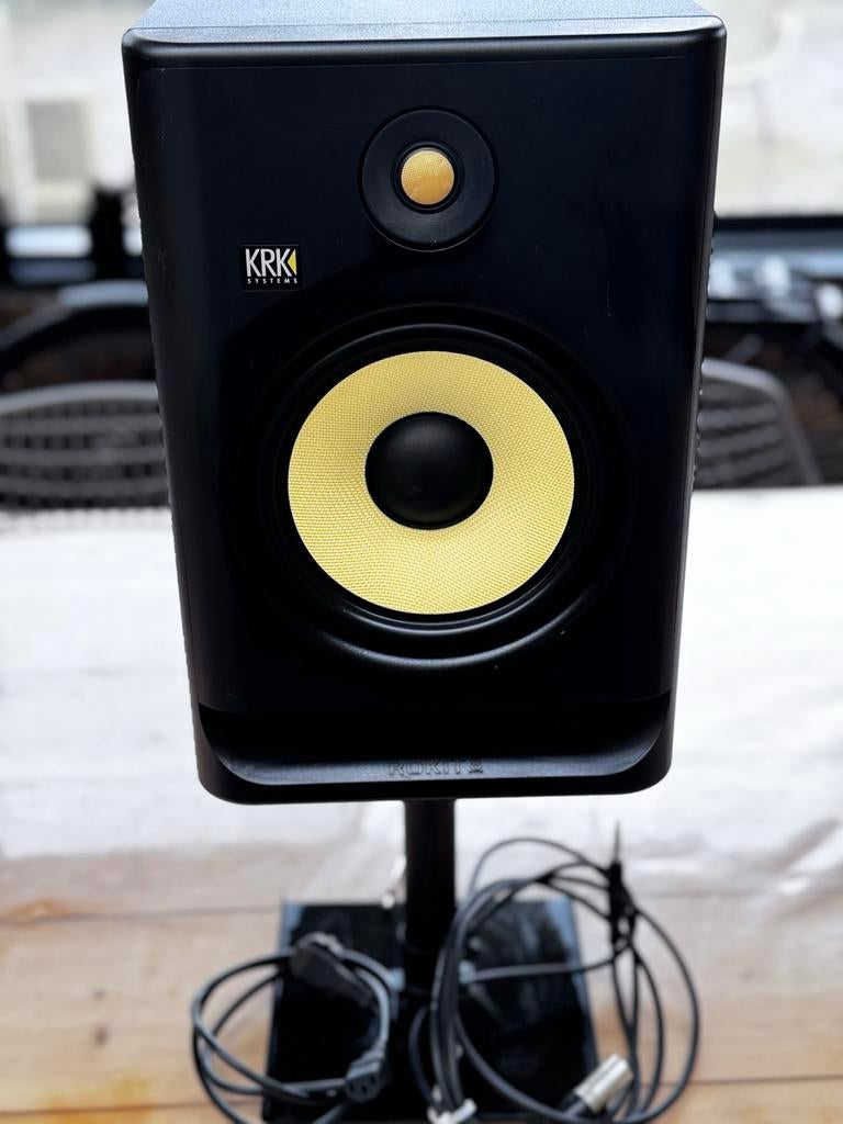 KRK Rokit 8 G4 Studio Monitor +statief - Topstaat!, Ophalen of Verzenden, Zo goed als nieuw, Minder dan 500 watt, Monitor(versterker)