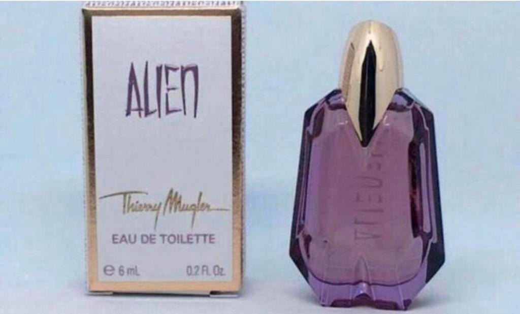 Parfum miniatuur Alien Eau de Toilette 6 ml Thierry Mugler, Verzamelen, Parfumverzamelingen, Verzenden, Nieuw, Miniatuur, Gevuld