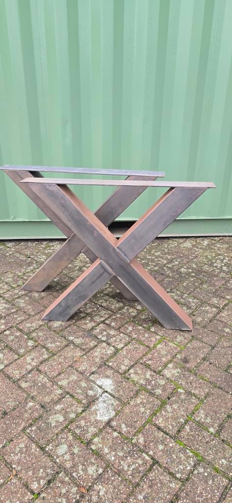 X-Poten Tafelonderstel Metaal 2 stuks tafel poten, Ophalen, Tafelpoot, Minder dan 50 cm, Gebruikt