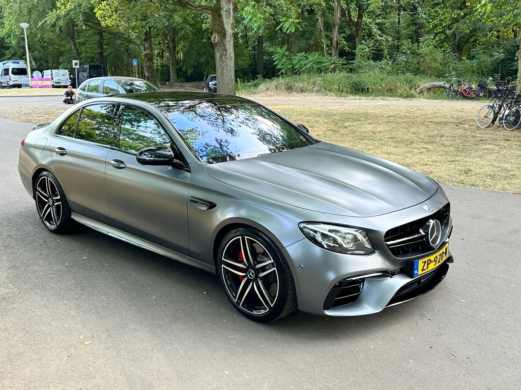 Mercedes E-Klasse E63 S AMG 4 MATIC+ , Burmester, Panorama, Auto's, Automaat, 8 cilinders, Leder, Vierwielaandrijving