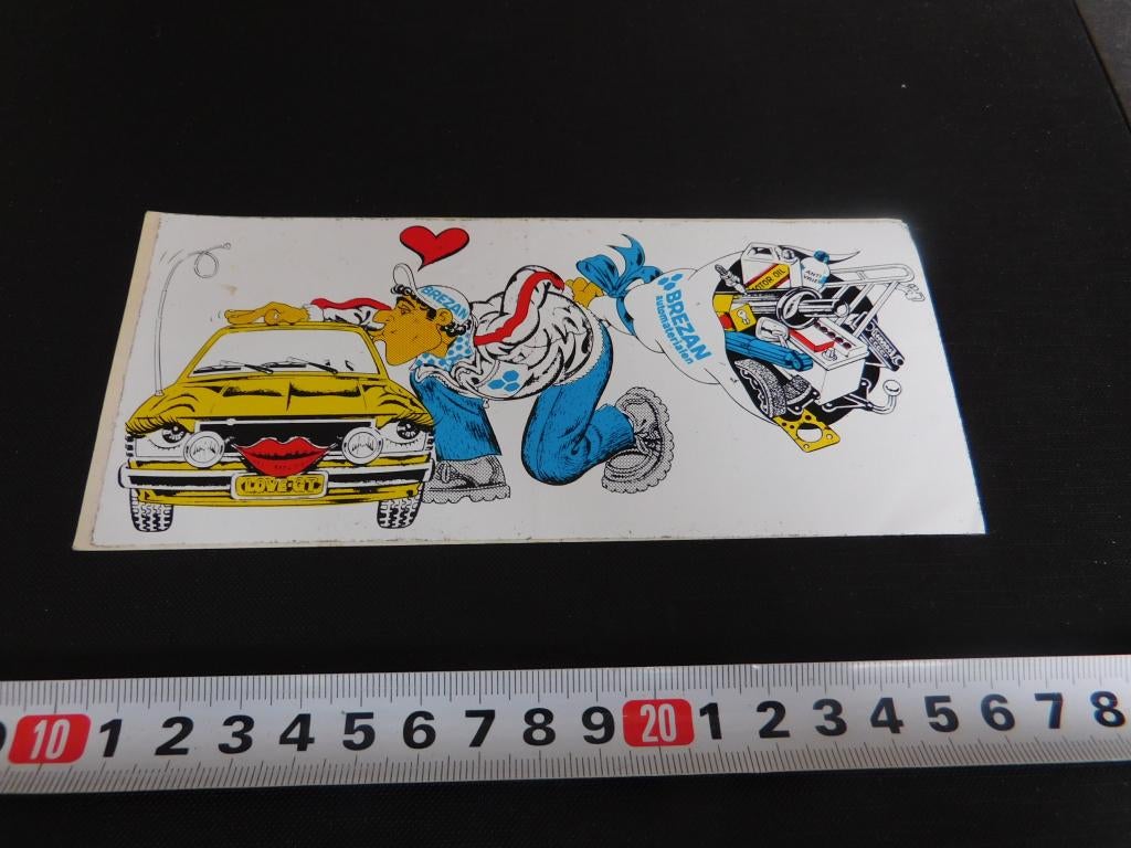 sticker BREZAN Automaterialen  XPLH9036, Verzamelen, Ophalen, Zo goed als nieuw