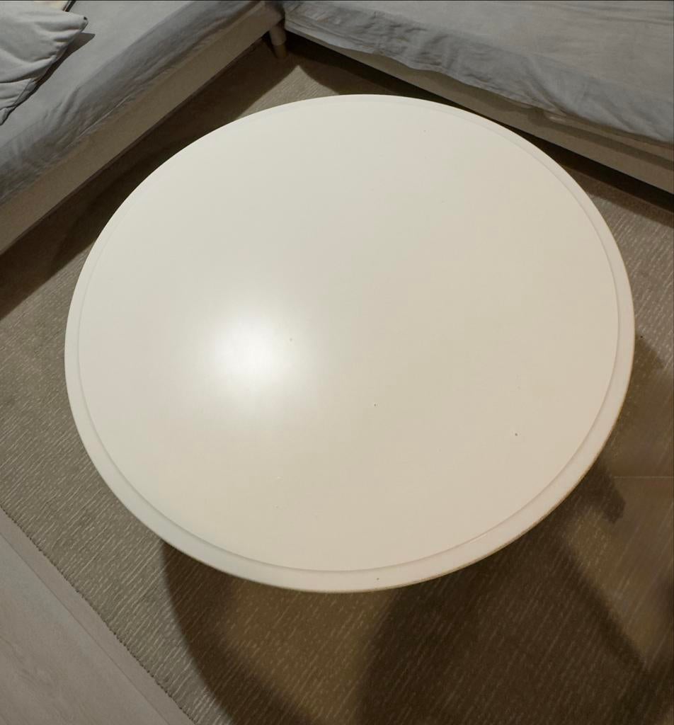 IKEA Kragsta Koffietafel - Stijlvol en Praktisch, Gebruikt, Rond, Minder dan 50 cm, Overige houtsoorten