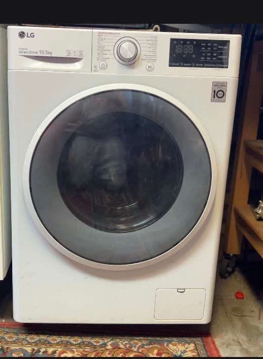 LG Inverter Direct Drive 10.5kg - Stoom & AI - In topstaat, 10 kg of meer, Ophalen, Zo goed als nieuw