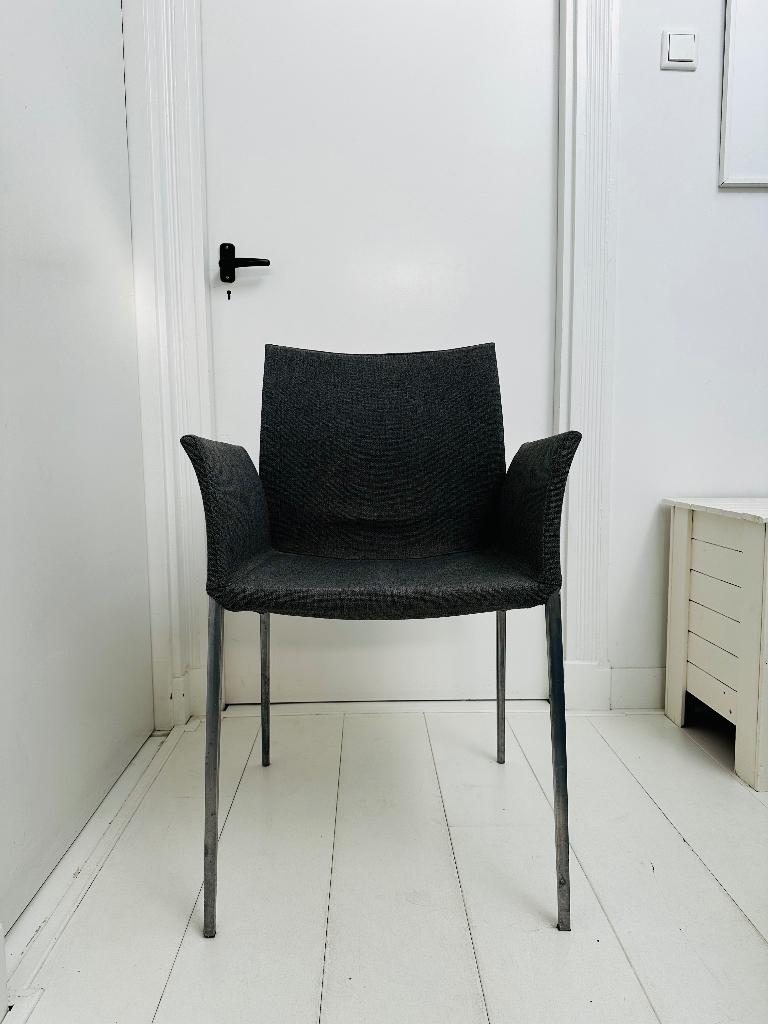 4x Zanotta stoel | Lia met armleuning, Ophalen, Gebruikt, Stof, Vier