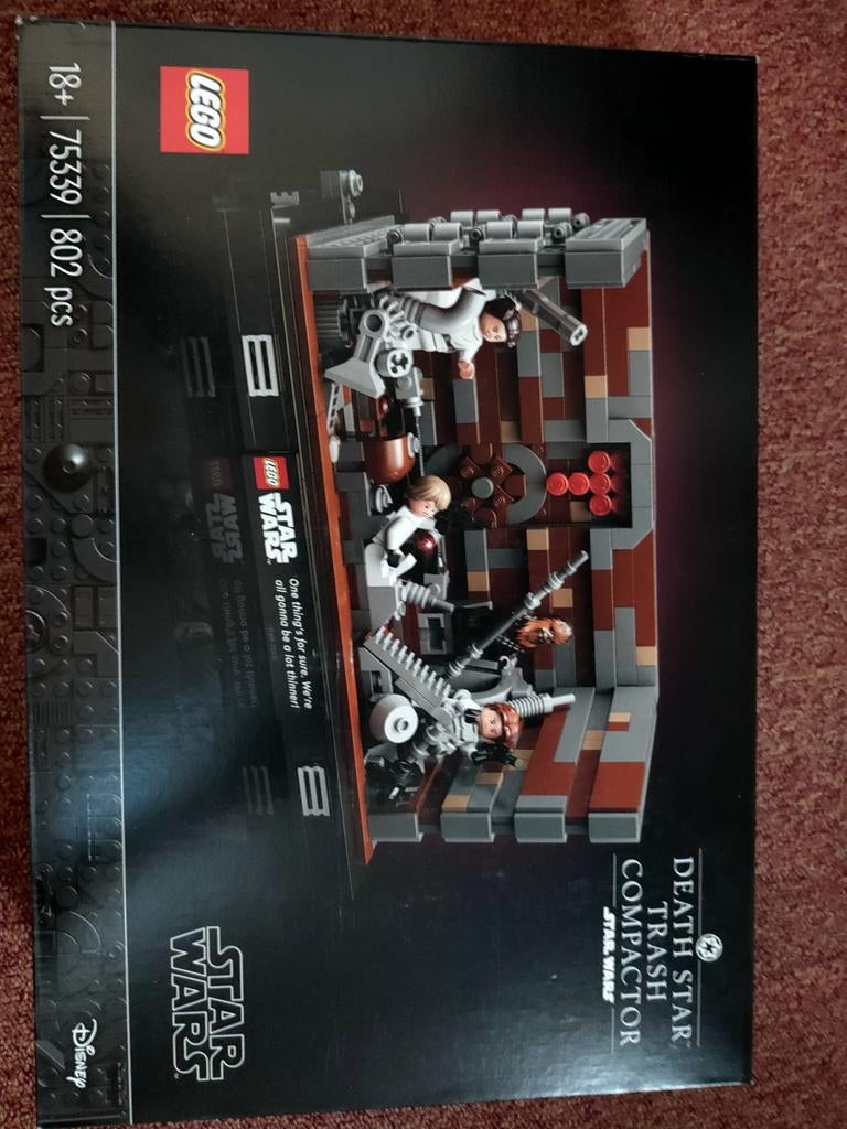 Lego Star Wars Death Star Trash Compactor Diorama 75339, Ophalen of Verzenden, Zo goed als nieuw, Complete set, Lego