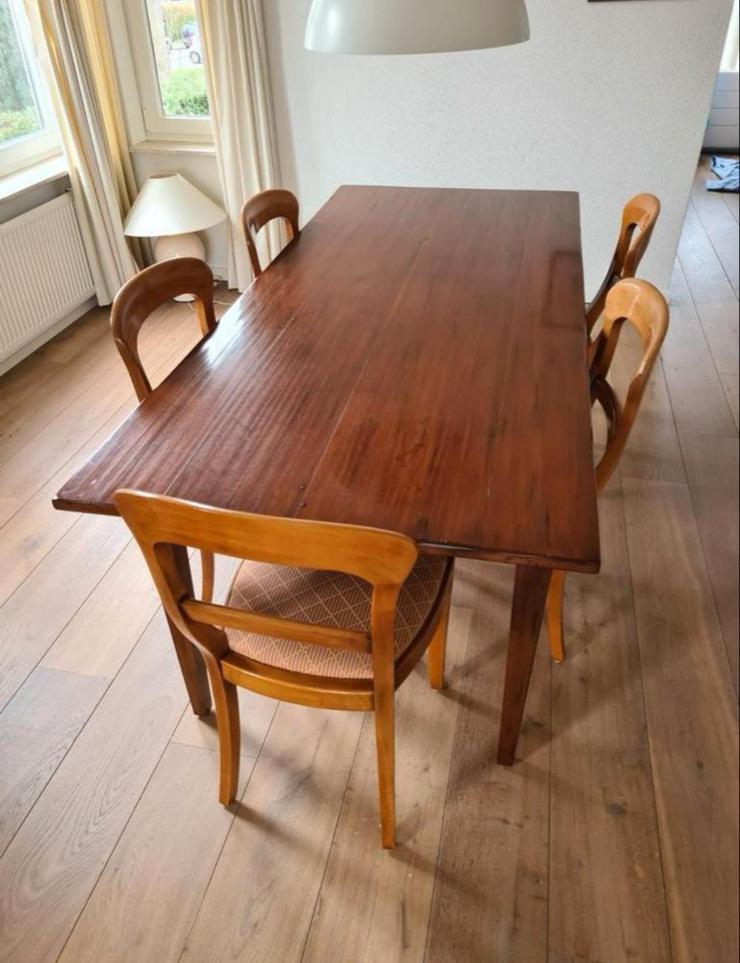 Vintage kersenhouten eettafel, Ophalen of Verzenden