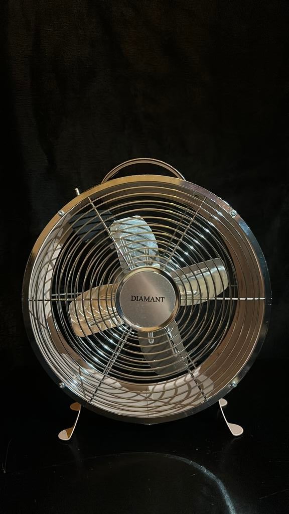Lichtroze Diamant Metalen Ventilator, Ophalen, Nieuw, Tafelventilator