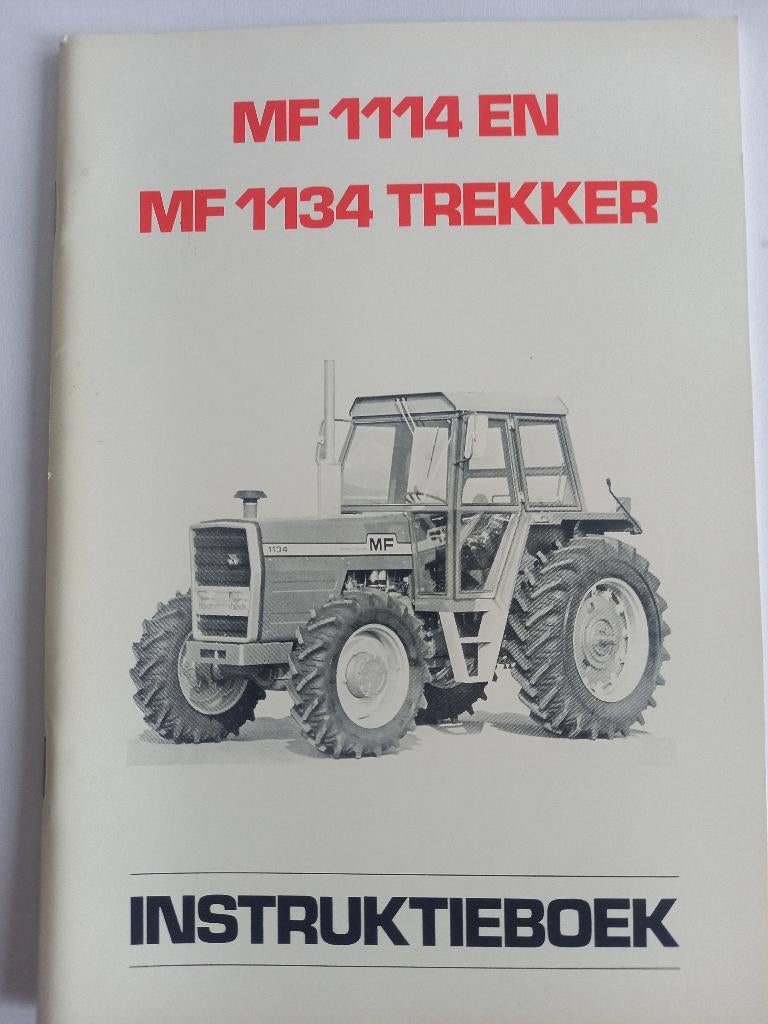 Massey Ferguson Instruktieboek MF 1114 en MF1134 Trekker, Ophalen of Verzenden, Nieuw, Catalogus