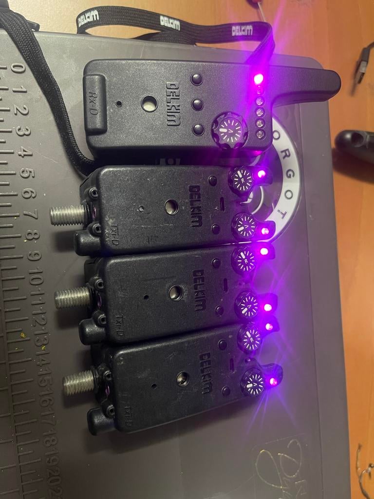 Delkim Txi-D 3+1 beetmelders in nette staat, Ophalen, Gebruikt, Complete set