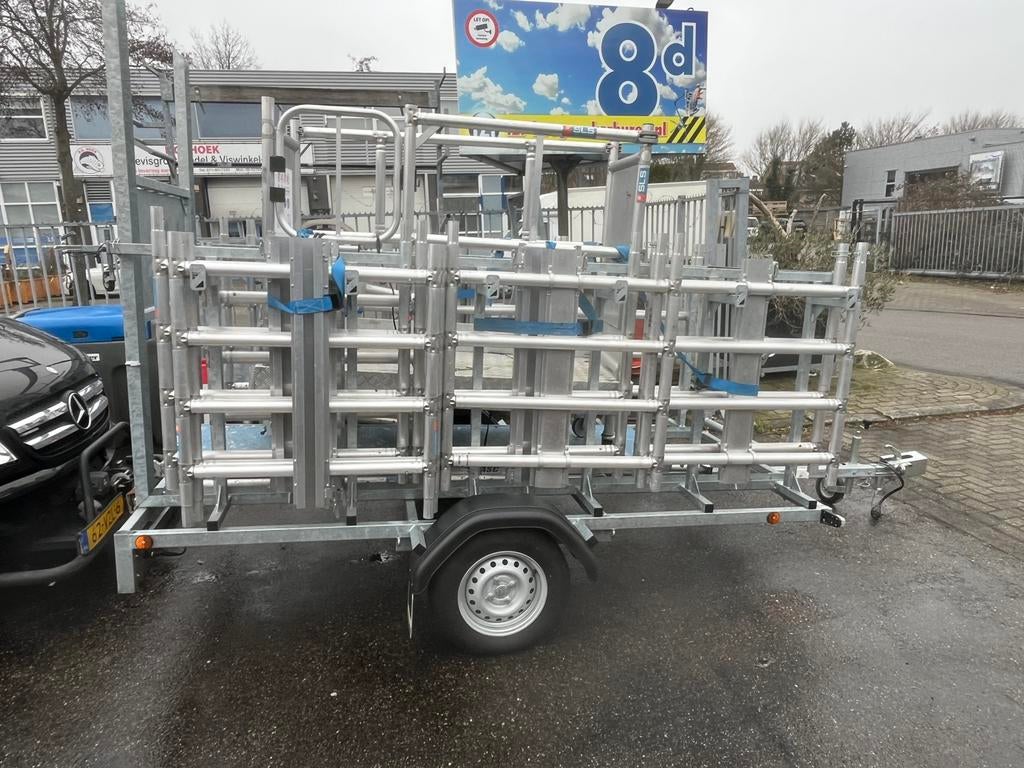 Lockhard Alu Lift steiger aanhanger speciale contructie !!, Info@lockhard.nl, Lockhard Benelux, Ophalen of Verzenden, Zo goed als nieuw