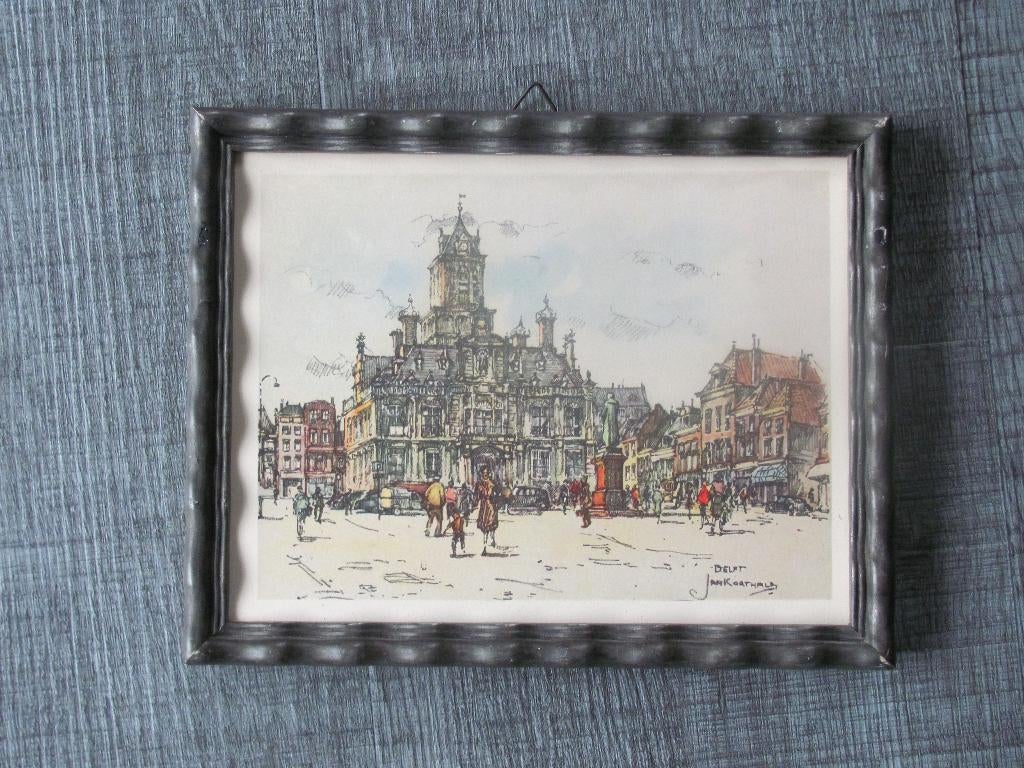 Delft - Jan Korthals, Ophalen of Verzenden, Zo goed als nieuw, Voor 1940, Prent