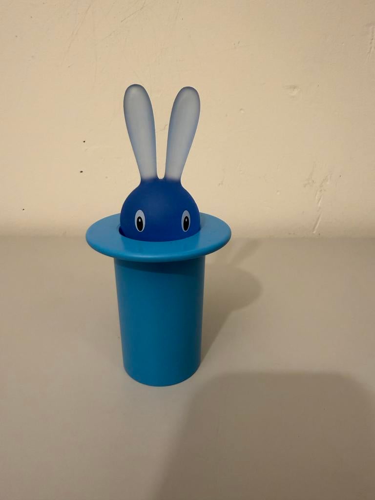 Alessi Tandenstoker Houder Konijn Blauw, Ophalen of Verzenden, Zo goed als nieuw