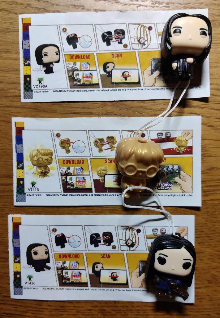 Funko Harry Potter uit Kinder Surprise ei, Verzamelen, Verrassingseieren, Ophalen of Verzenden, Zo goed als nieuw, Hardplasticfiguren