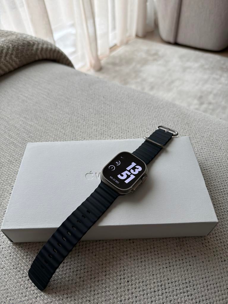 Apple Watch Ultra 1 Titanium - Zo goed als nieuw, Afstand, IOS, Ophalen of Verzenden, Zo goed als nieuw