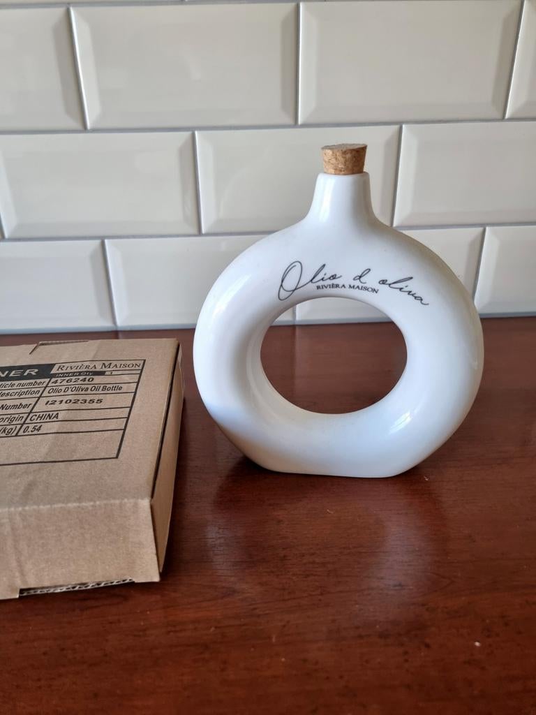 Riviera Maison olio d'oliva bottle olie fles, Overige typen, Nieuw, Ophalen of Verzenden, Overige stijlen