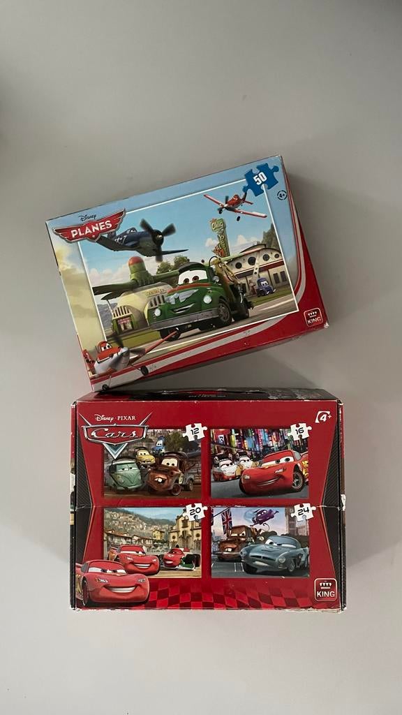 Leuke puzzels Cars en Planes, Ophalen, 10 tot 50 stukjes, Gebruikt