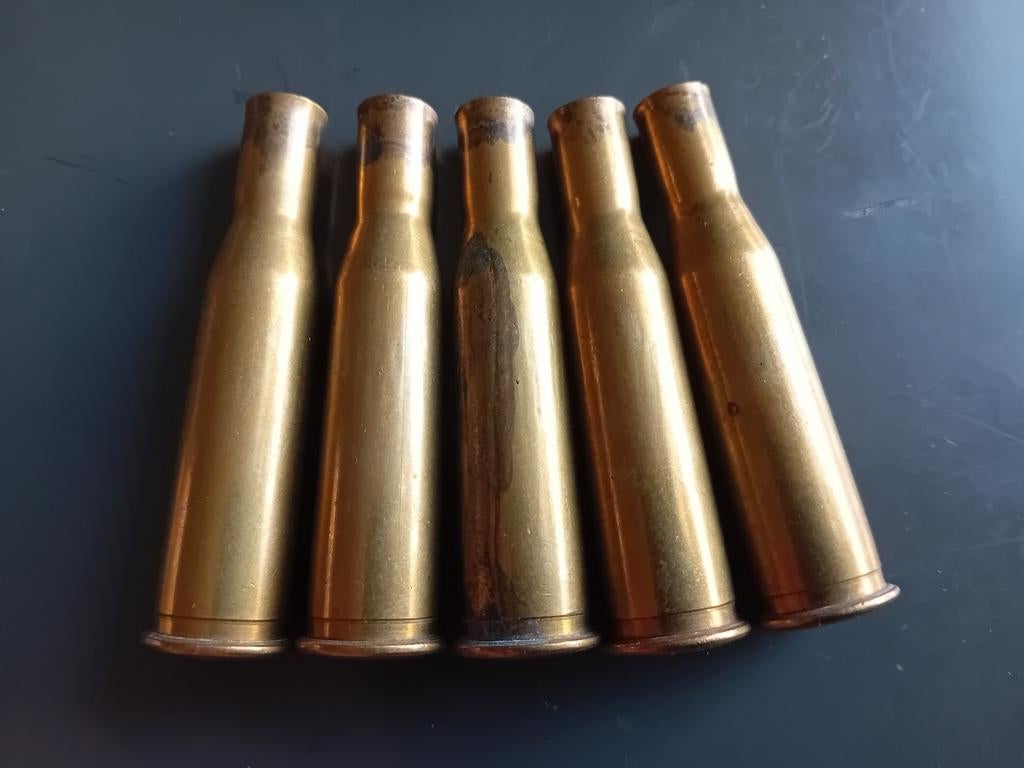 5 lege hulzen 8x60R Kropatschek, Verzenden, Hulzen of Bodemvondsten