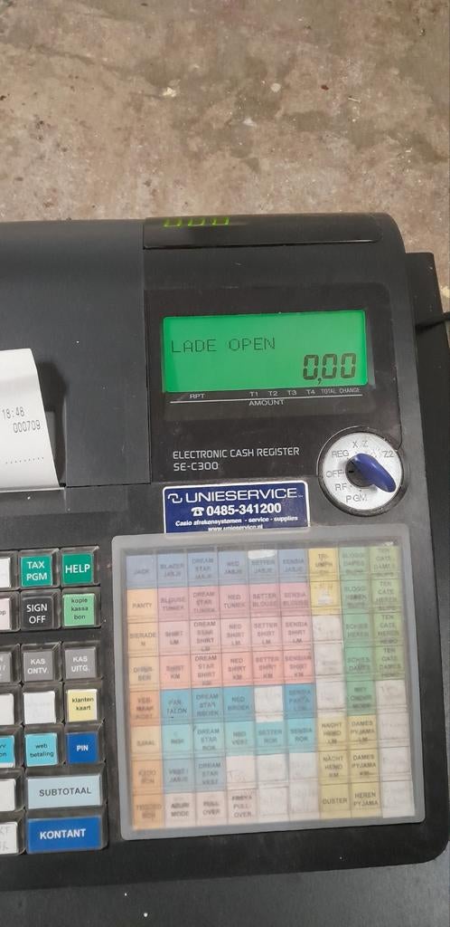 Kassa, Ophalen, Gebruikt