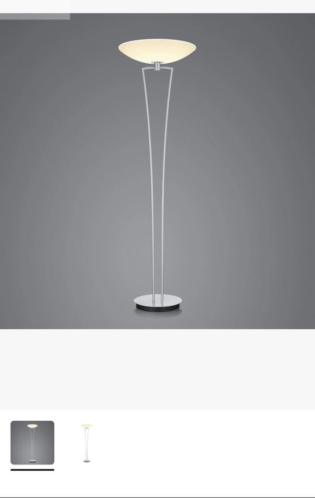 Vloerlamp BANKAMP Lady LED ZigBee, nikkel, Ophalen, Zo goed als nieuw, Eén